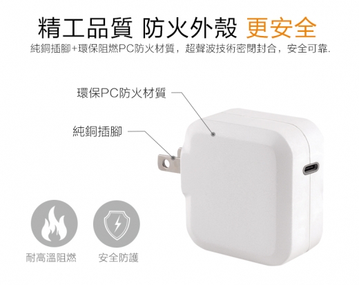 TC-KPD30W USB-C PD 3.0+QC3.0 USB 快速充電器 2