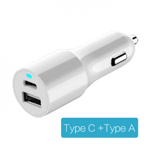 CC-C350 Type-C and Type A dual ports car charger 1