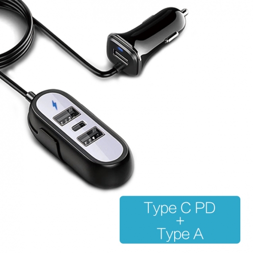 CC-C430 Type C and Type A 8.4A four output ports car charger 1