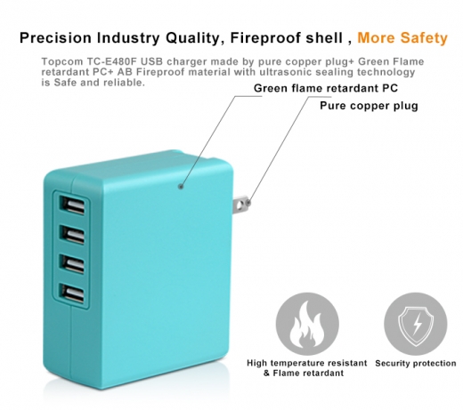 TC-E480F 4 USB ports charger 2